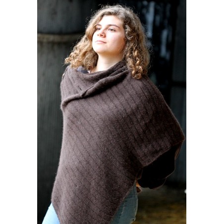 chocolat 40% angora Poncho