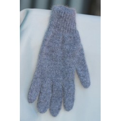 bleu chiné 40% angora gants