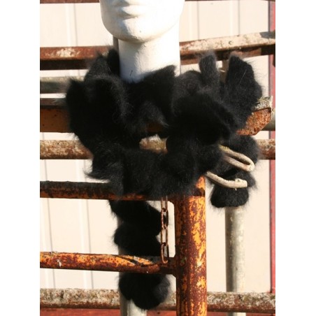 noir 100% angora Echarpe boa