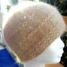 Bonnet de ville 100% angora Camel