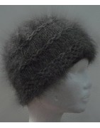 Bonnet de ville 100% angora Anthracite