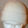 écru 40% angora Bonnet torsade