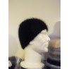 noir 100% angora Bonnet Côte 2/2