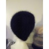 noir 100% angora Bonnet Côte 2/2