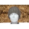 anthracite 100% angora Bonnet côte 2/2