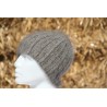 anthracite 100% angora Bonnet côte 2/2