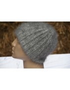 bonnet laine angora couleur anthracite