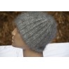 bonnet laine angora couleur anthracite