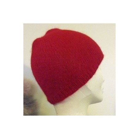 hermès 40% angora Petit Bonnet rouge